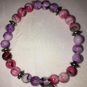 Stretch Acrylic Bead Bracelet